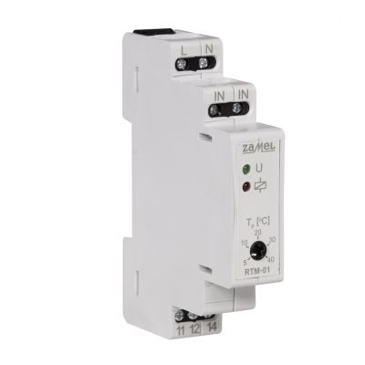 Regulator temperatury RTM-01 5-40stC bez sondy 230V AC ZAMEL (EXT10000114-WPL)